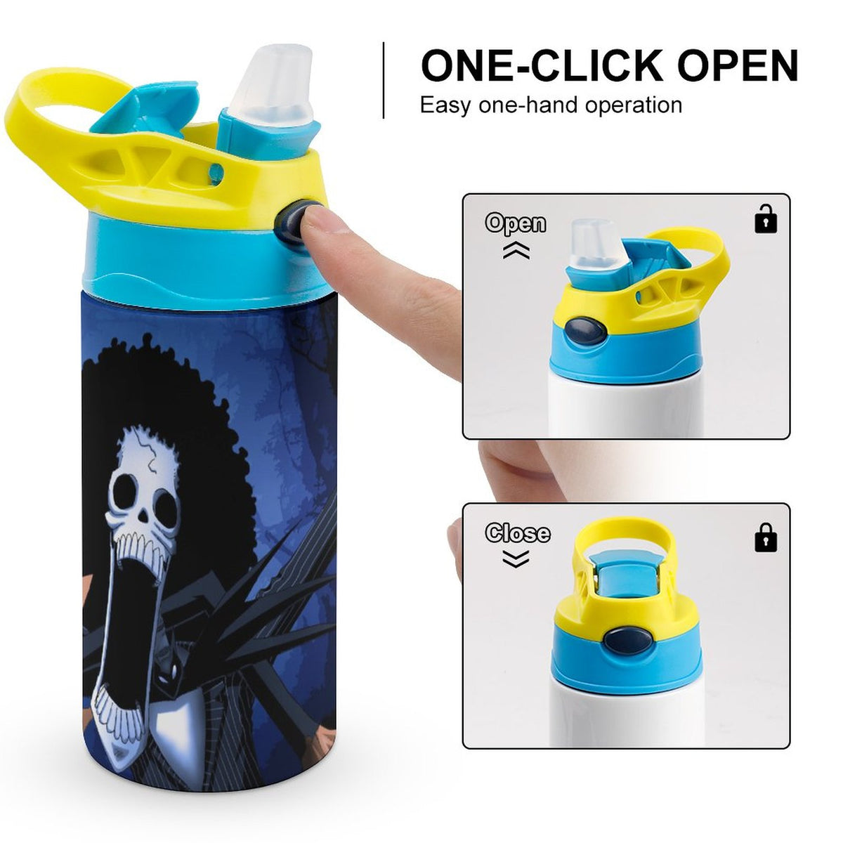 Insulated Stainless Steel Water Bottle with Straw Y826