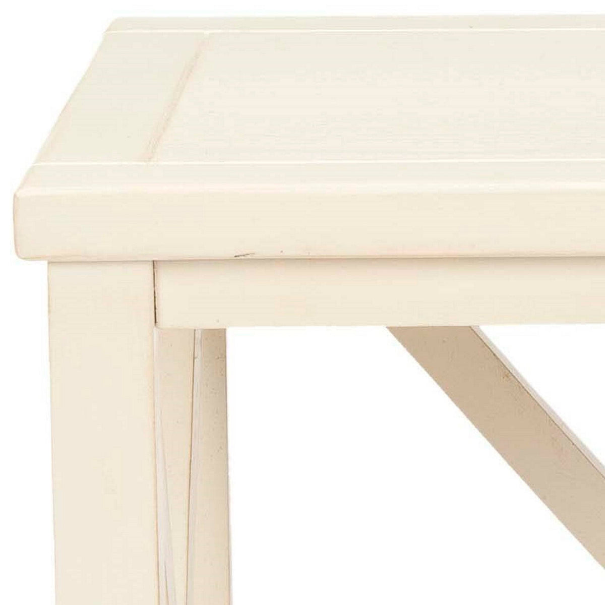 White Cross Back End Table R5405