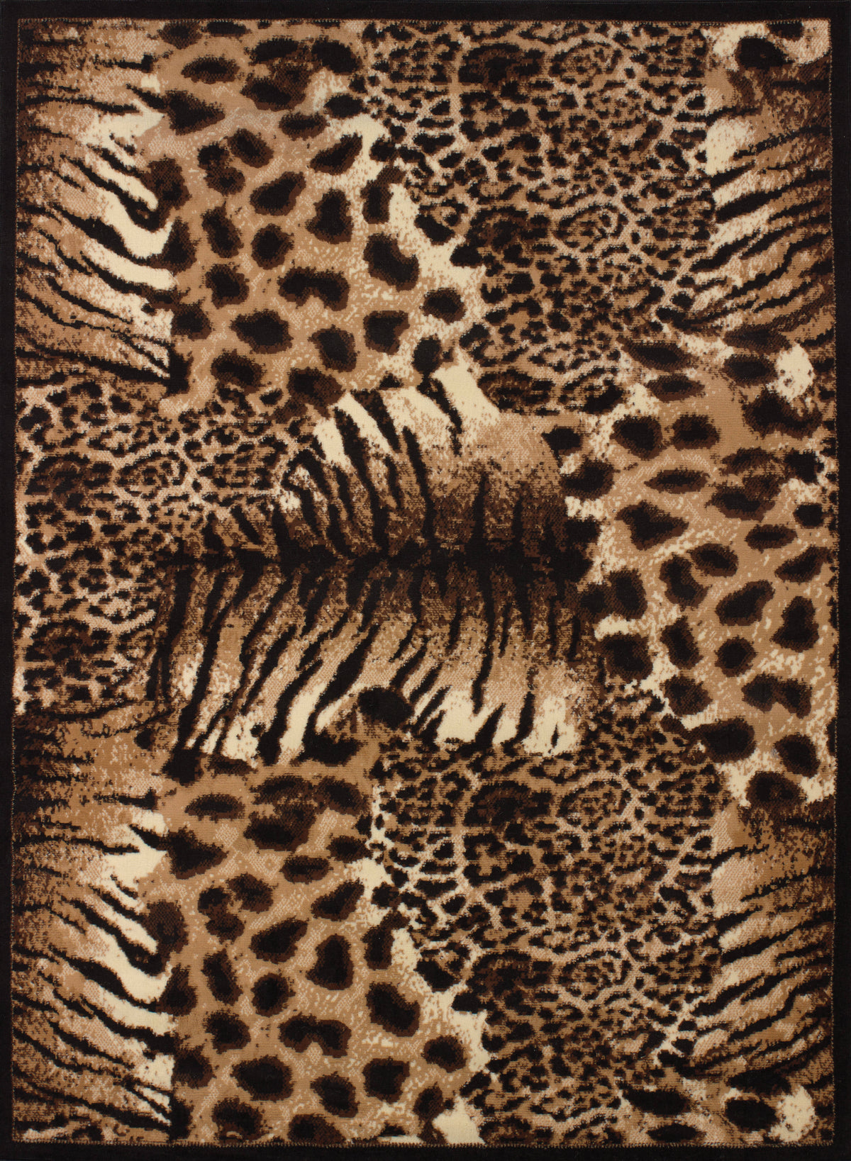 Black/Brown Area Rug X12530
