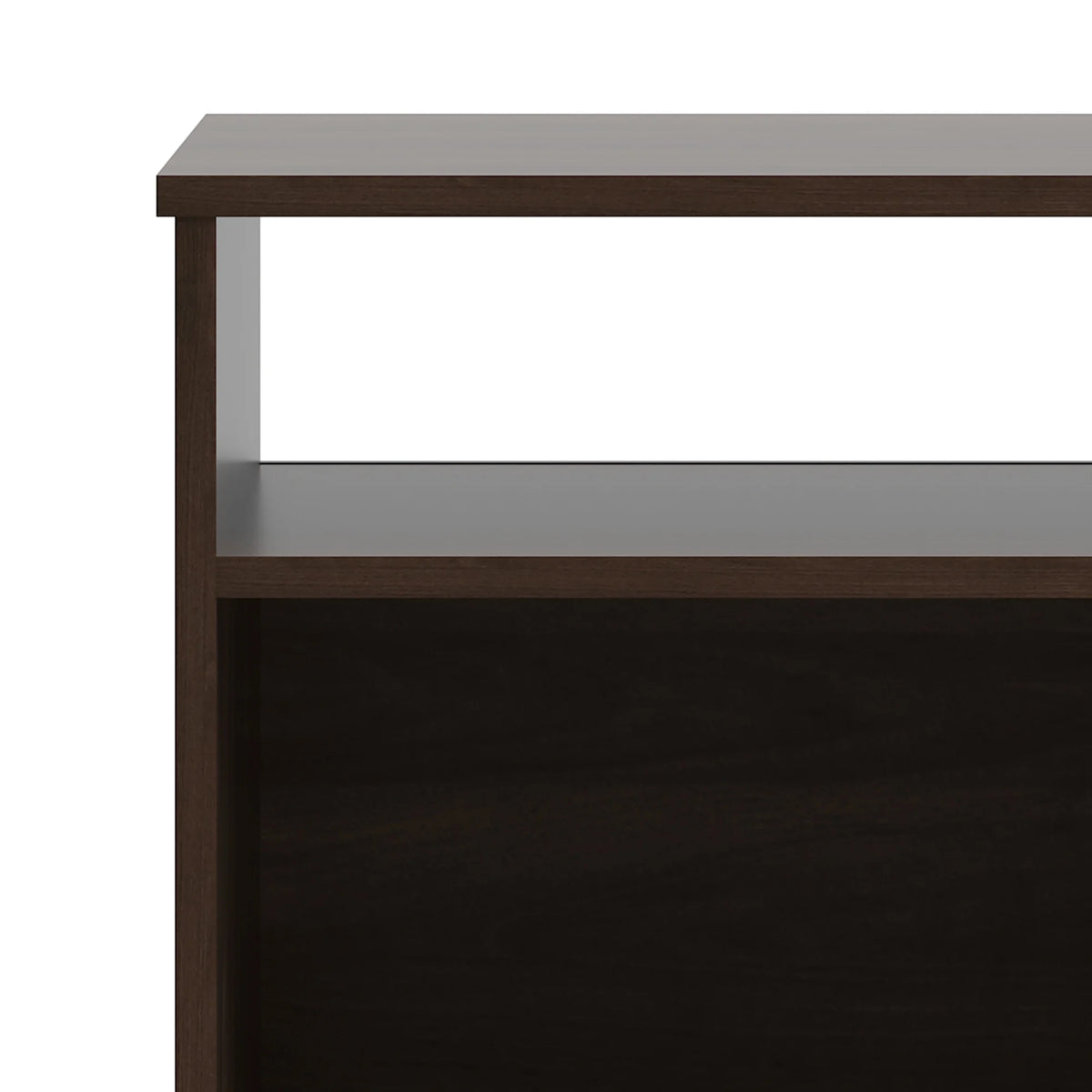 Dark Walnut Open Shelf Nightstand O39356