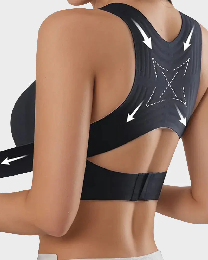 Front Closure Cross-Back Wireless Bra P79672