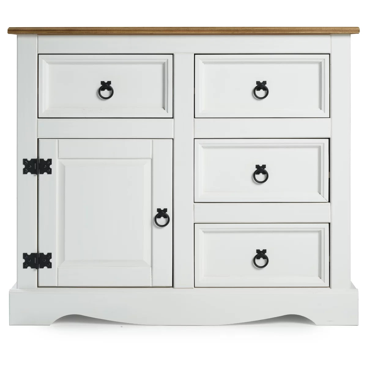 Wood Buffet Sideboard 1 Door 4 Drawers R920852