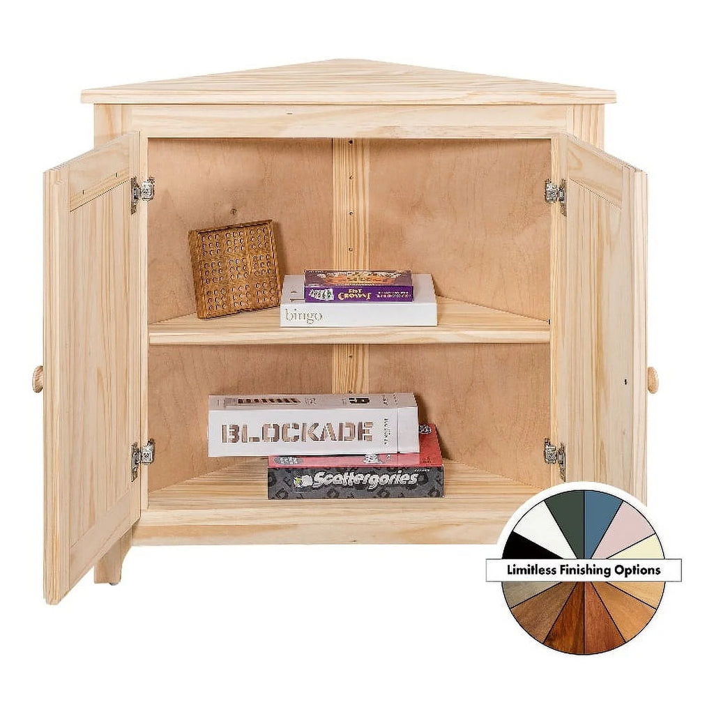 Wood Corner Cabinet J217