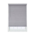 Gray Faux Wood Cordless Room Darkening Horizontal Blinds I252491