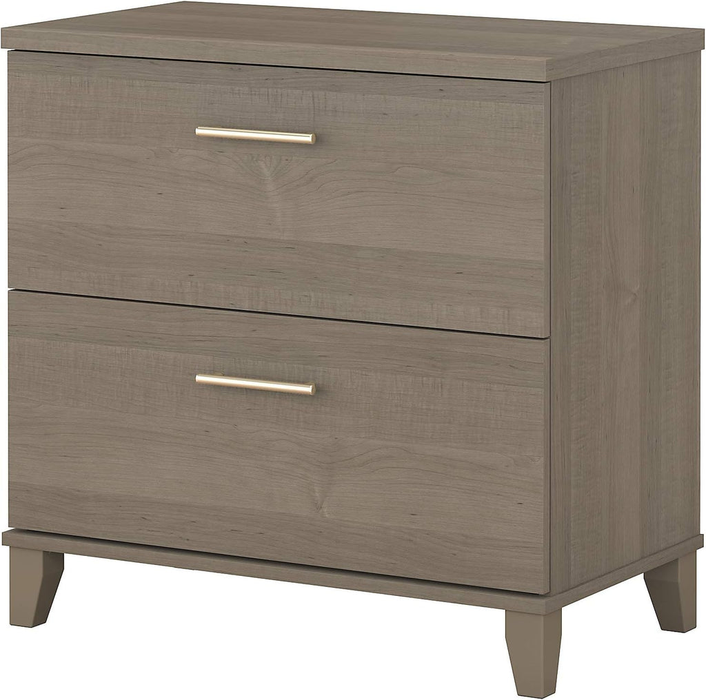 2 Drawer Lateral File Cabinet Mocha Cherry V81824