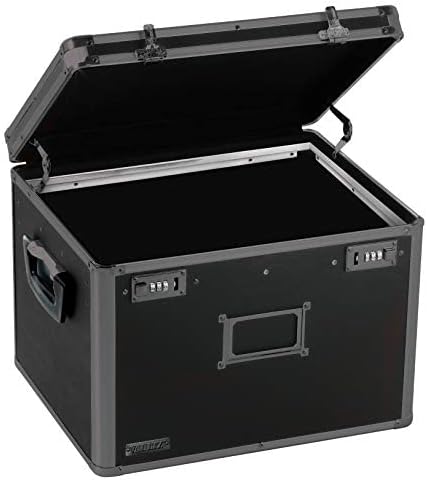Locking File Storage Chest, Tactical Black, Pack of 2 J47809