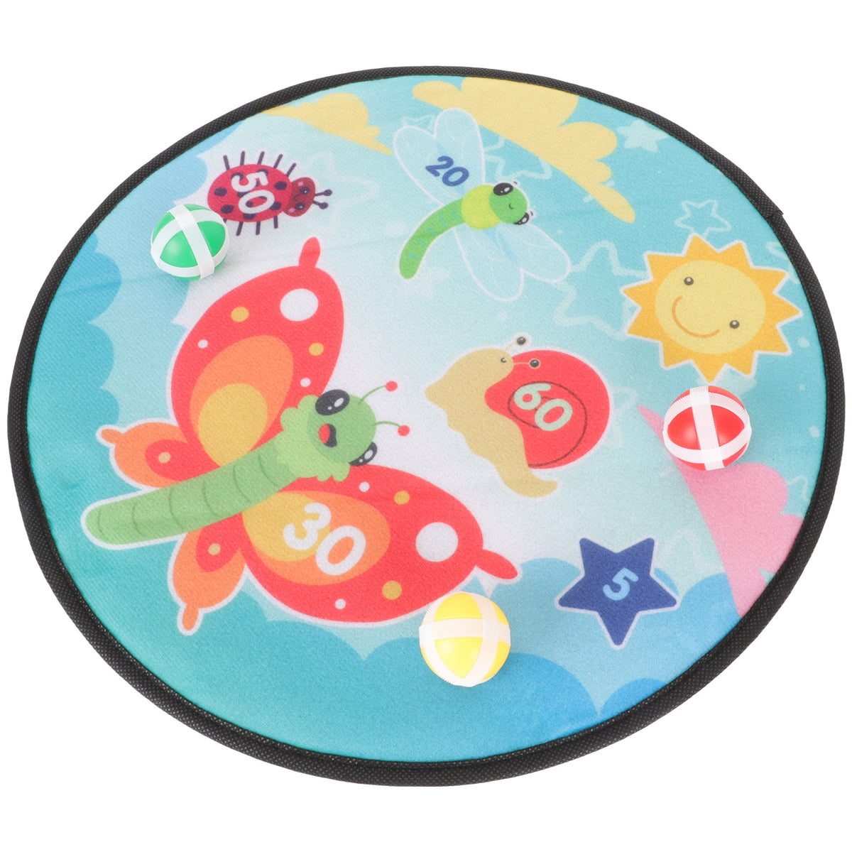 1 Set Kids Dart Board Toy with Sticky Balls P12443