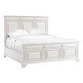 King Panel Bed in White J8403