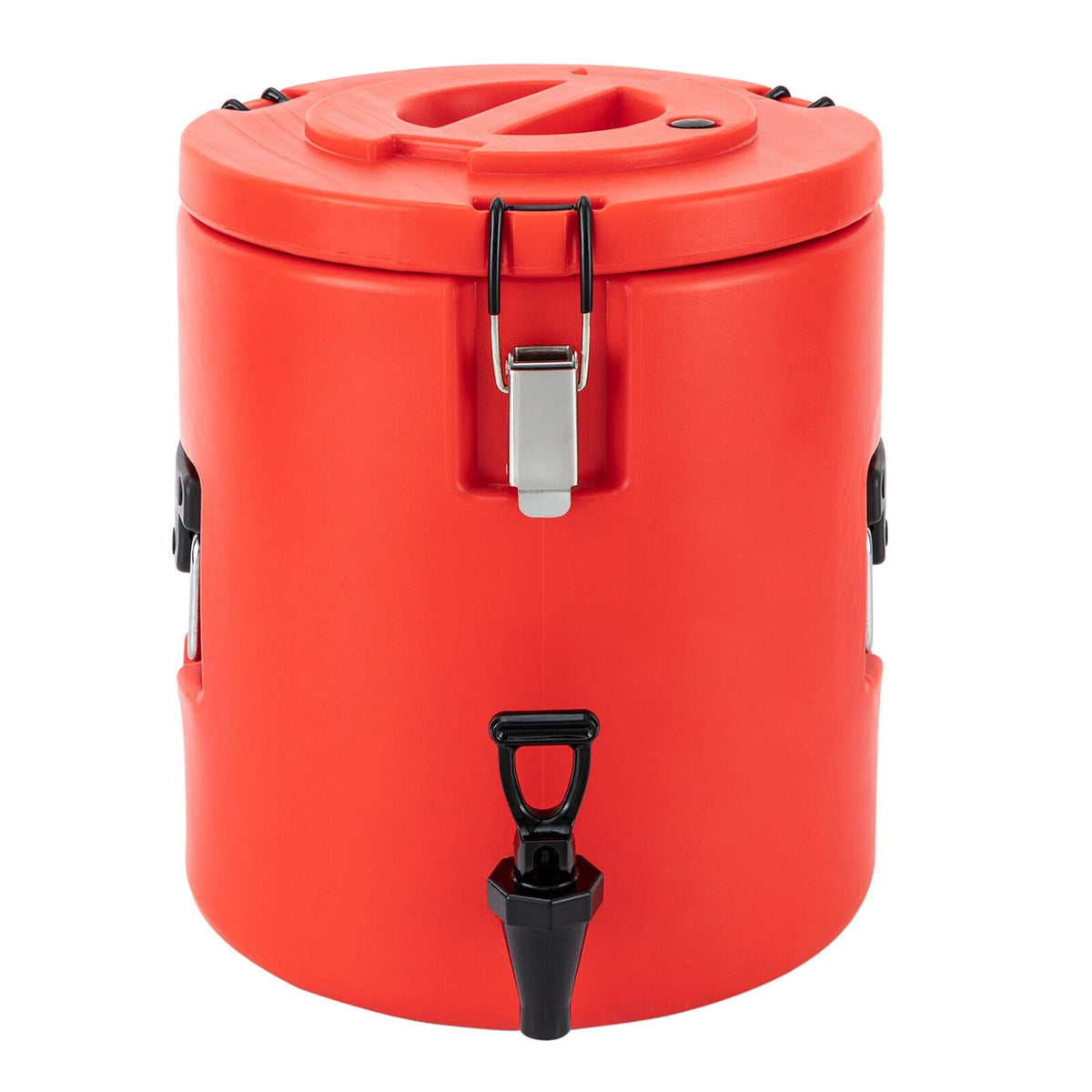15L Round Stainless Steel Insulated Beverage Dispenser with Lid Q460706