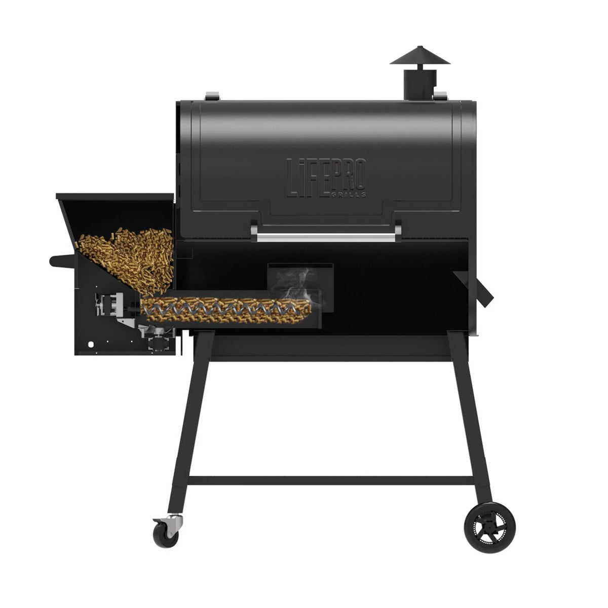 1500 Square Inch Wood Pellet Smoker Grill with Digital Control N901705