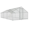 Large Metal Chicken Coop with Waterproof Cover M6942