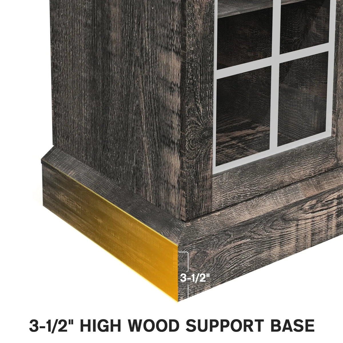 Dark Oak Fireplace TV Stand H5203