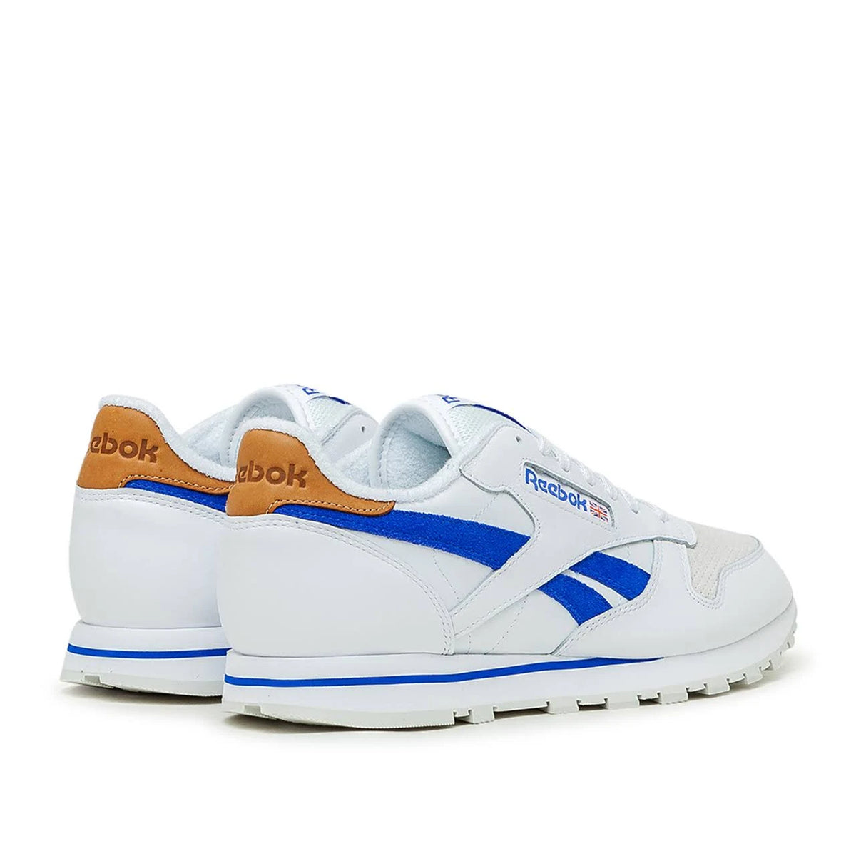 White Blue Leather Sneakers B379