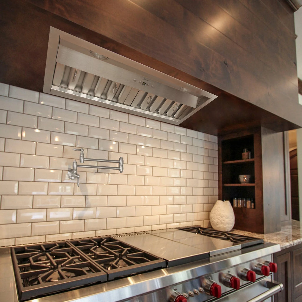 30 Inch Stainless Steel Ducted Range Hood Insert, 600 CFM W96782