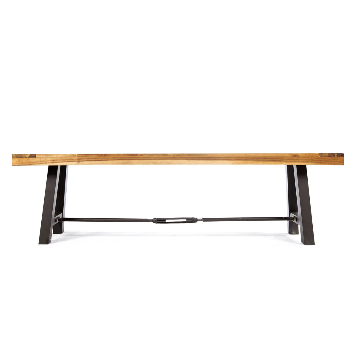 Acacia Wood Outdoor Dining Benches Set of 2 P643180