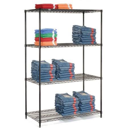5 Tier Black Epoxy Wire Shelving Starter Unit S4263