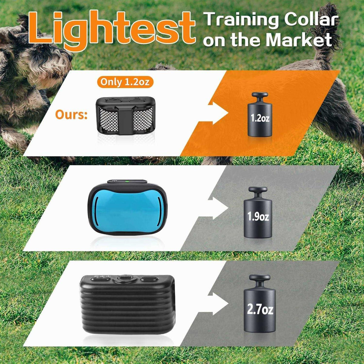 Lightest Dog Training Collar with Remote X7122
