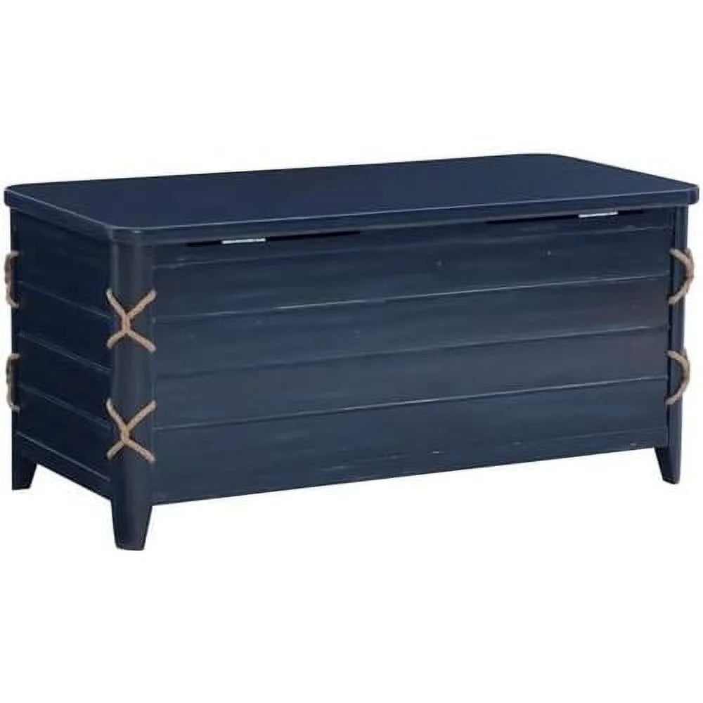 Blue Wood Storage Chest E65012