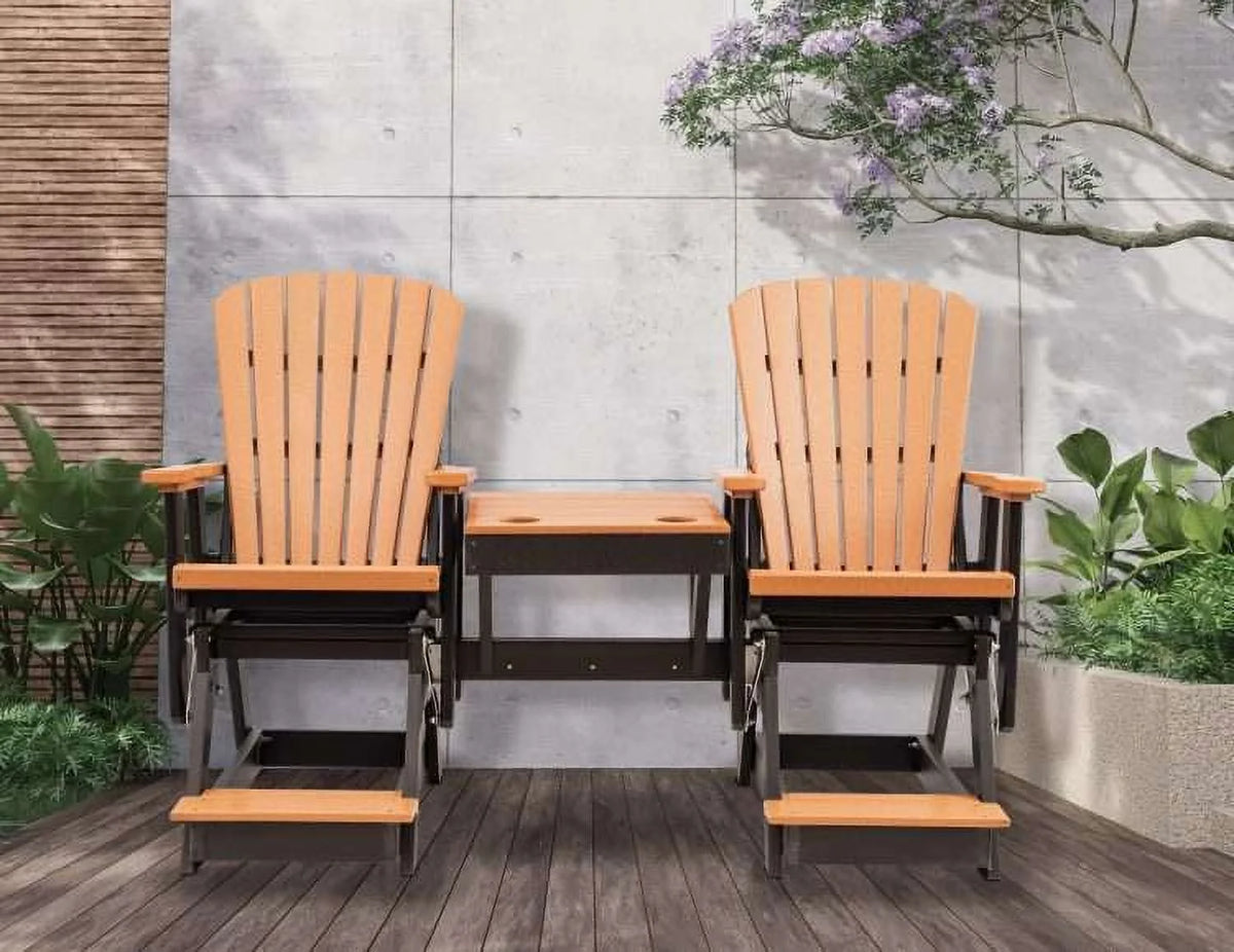 Poly Outdoor Adirondack Balcony Glider E689