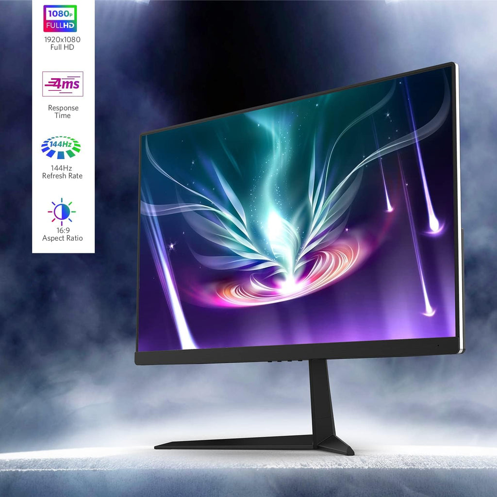 22” 144Hz 1920 x 1080p Full HD Flat Computer Monitor with HDMI Display Ports, Adjustable Tilt, Black Z818