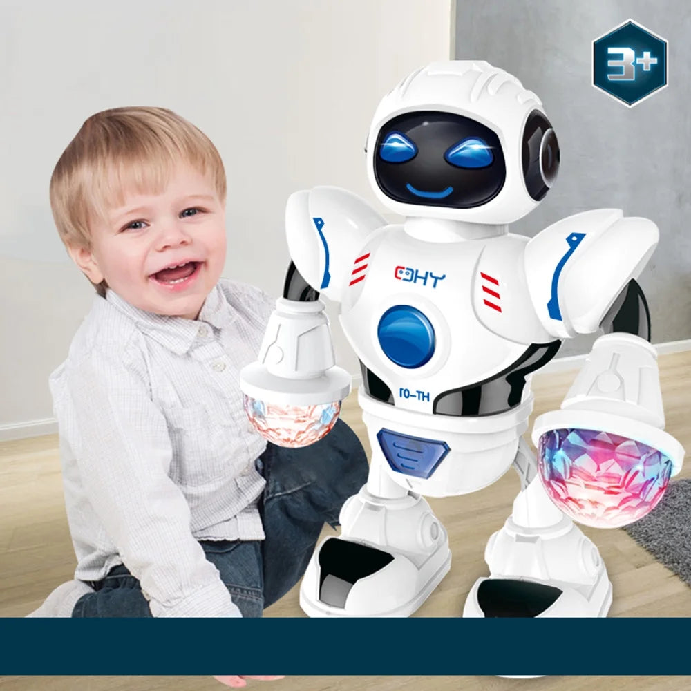 Fashion Intelligence Development Toys Robot Dancing Children Electric Light Music Model Toy C57598