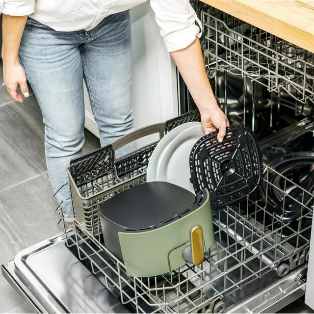 6 Qt Air Fryer with Touch-Activated Display, White K59908
