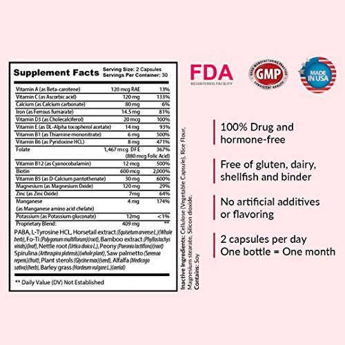 60 Pills Hair Growth Biotin Supplement V431