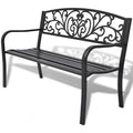 Cast Iron Black Garden Bench N136533