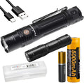 1600 Lumen Rechargeable Flashlight with Pocket Flashlight and Battery Case P204107