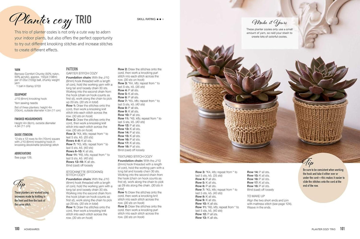 35 quick and easy patterns to knit with a crochet hook O5535