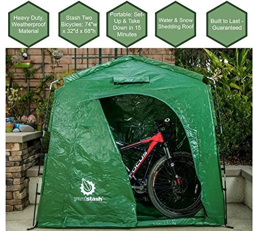 Heavy Duty Outdoor Storage Shed Tent - 74" Wide x 32" Deep x 68" High G236515