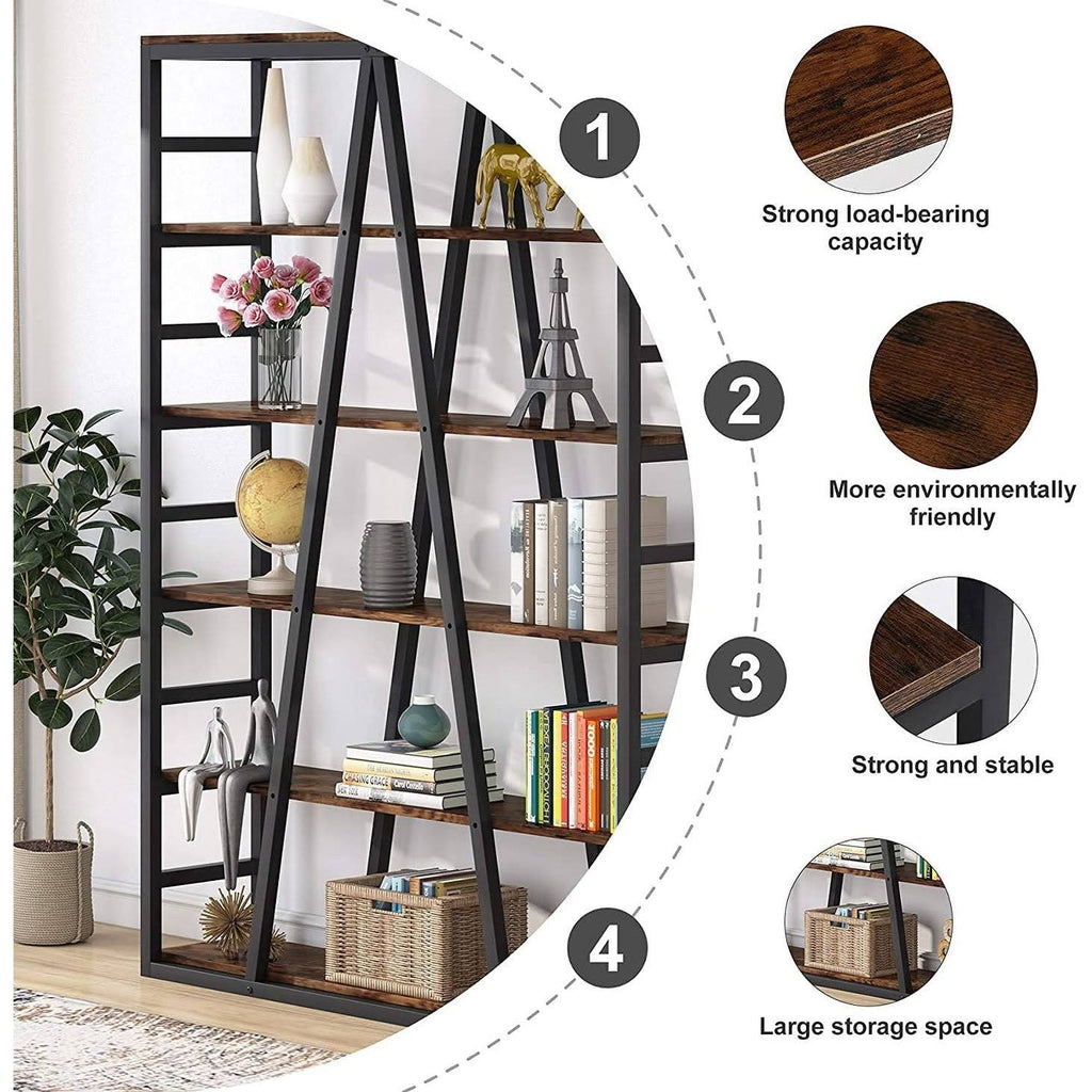 White Open Bookshelf Y63194