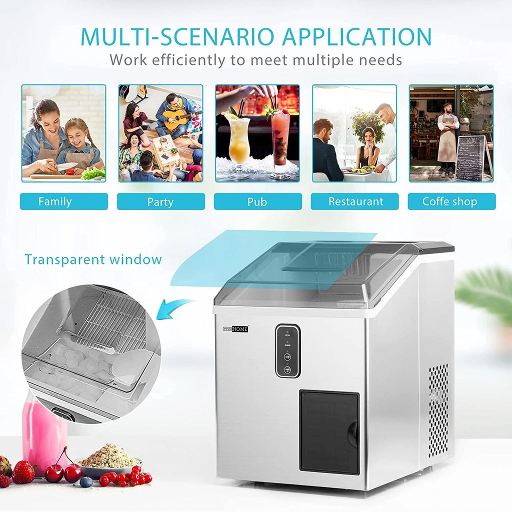 2 in 1 Countertop Ice Maker & Ice Shaver Machine H4625