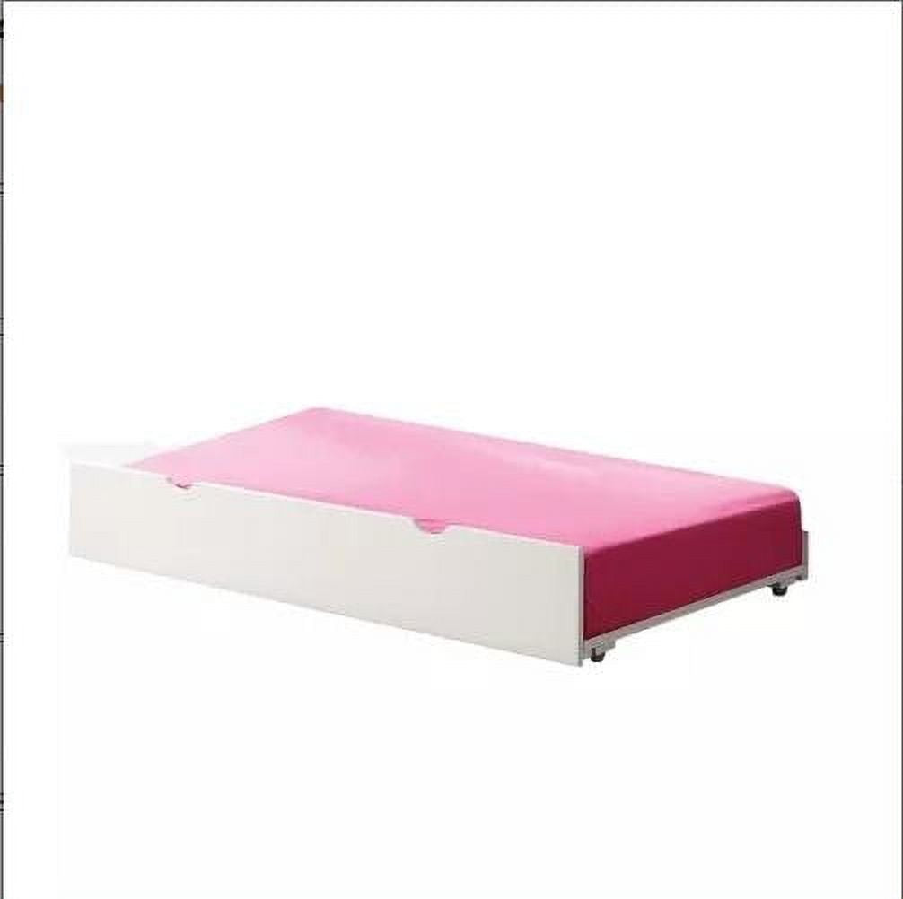 White Twin Trundle with Pull Down Bed J981189