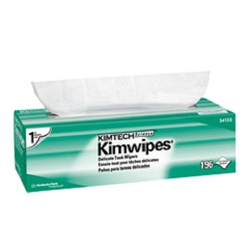 Kimwipes Delicate Task Wipers, 1-Ply, 196 per Box, Case of 15 Boxes L62130