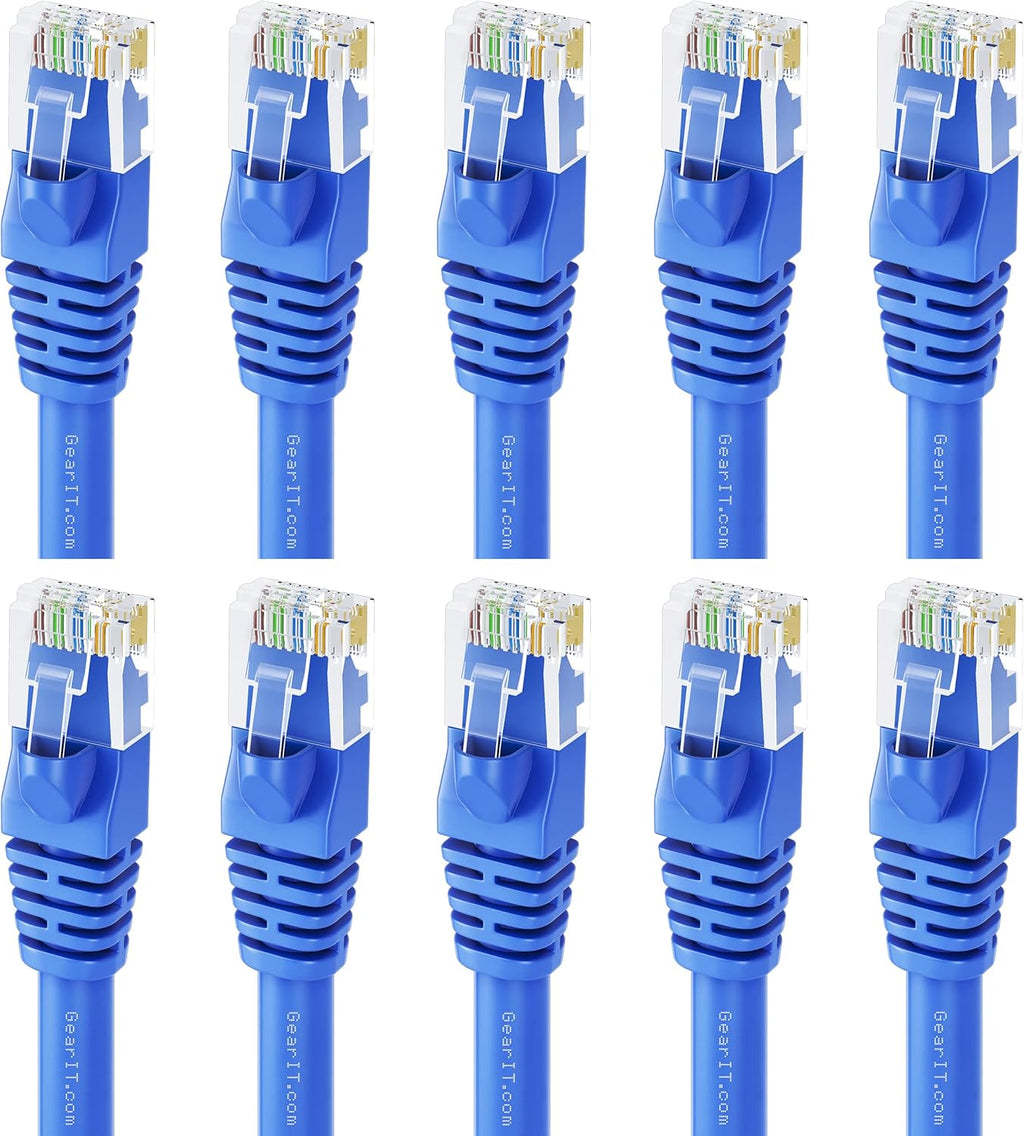 Cat 6 Ethernet Cable 20 ft 10-Pack Blue E234