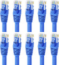 Cat 6 Ethernet Cable 20 ft 10-Pack Blue E234