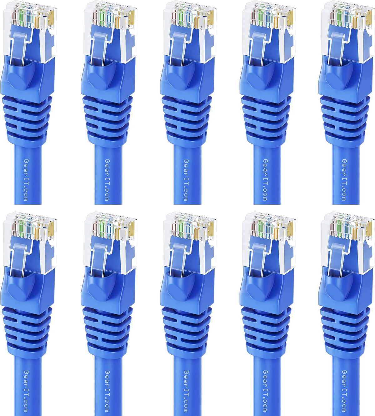 Cat 6 Ethernet Cable 20 ft 10-Pack Blue E234