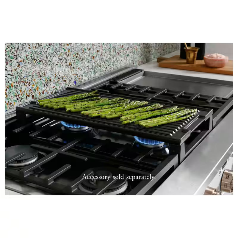 Matte White 6 Burner Dual Fuel Range C881