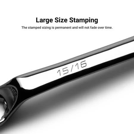 7-Piece SAE Double Box End Wrench Set with Tray P60177