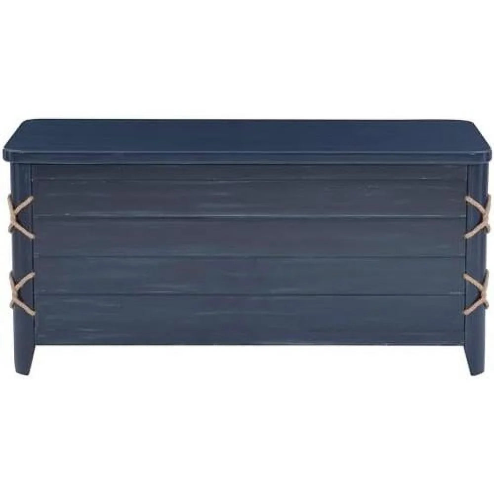 Blue Wood Storage Chest E65012