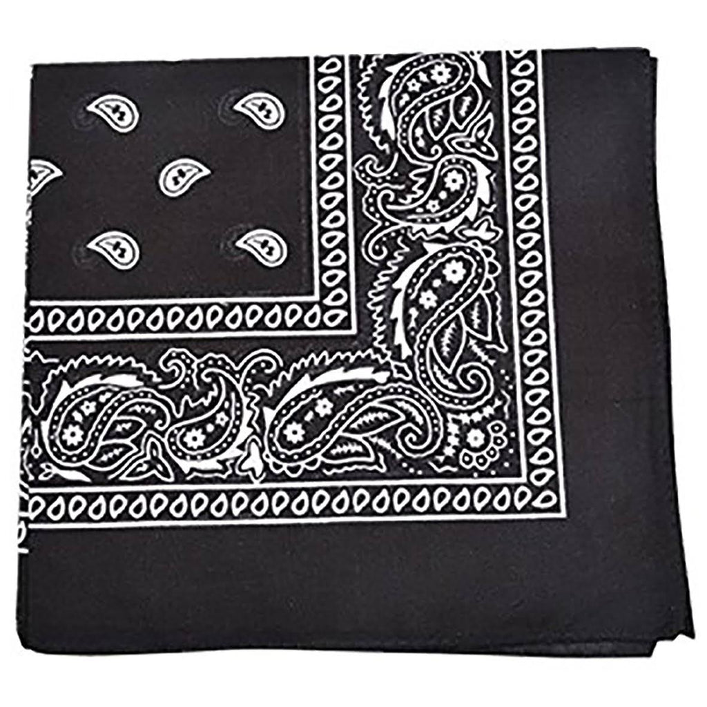 96 Pack 100% Polyester Paisley Bandanas N6495