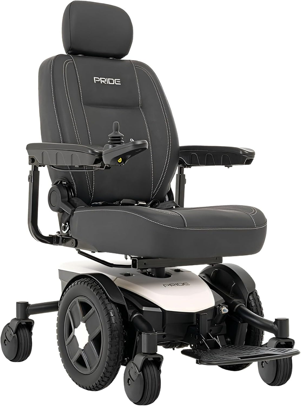 White Electric Wheelchair with U-1 Battery, 300 Lbs Weight Capacity, 16"x16-18" Seat Size O737