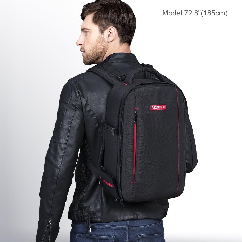 Black Large Waterproof DSLR Camera Backpack H54649