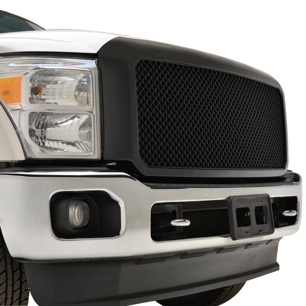 Mesh Front Hood Grille ABS Replacement Upper Full Grill U17590