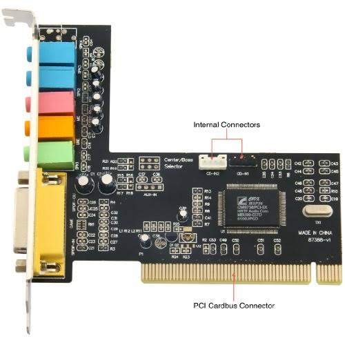6-Channel 5.1 Surround Sound PCI Sound Card C97623