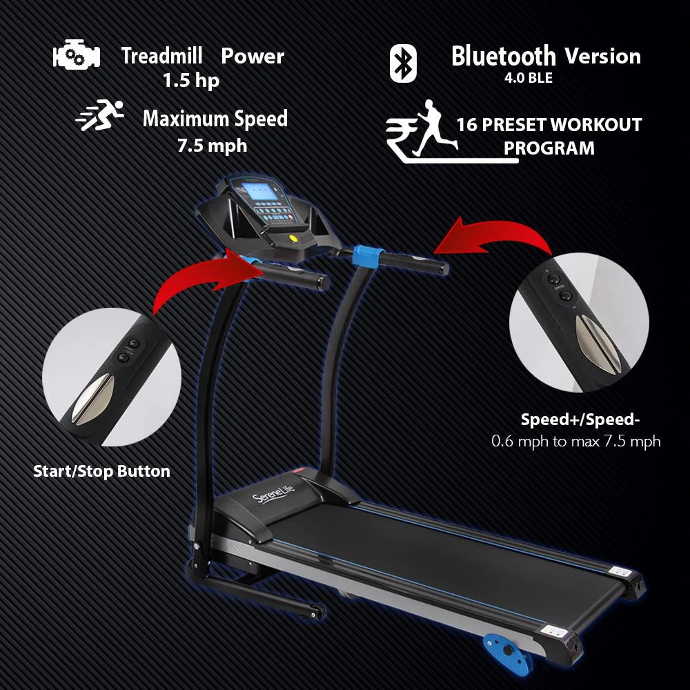 Foldable Cardio Exercise Machine with LCD V65417
