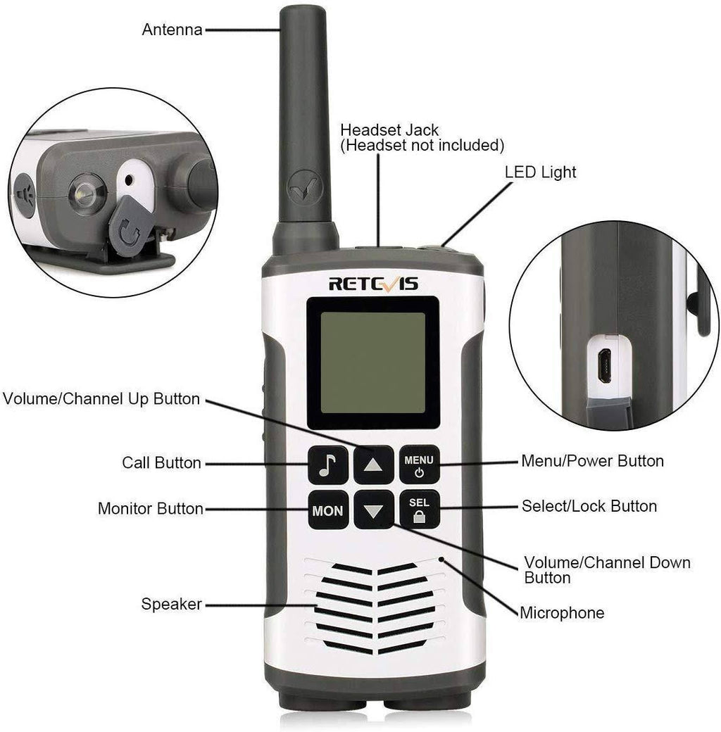 Rechargeable 22 Channel Walkie Talkies R827424