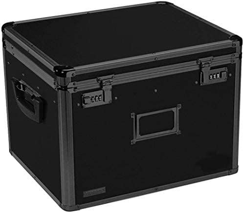 Locking File Storage Chest, Tactical Black, Pack of 2 J47809