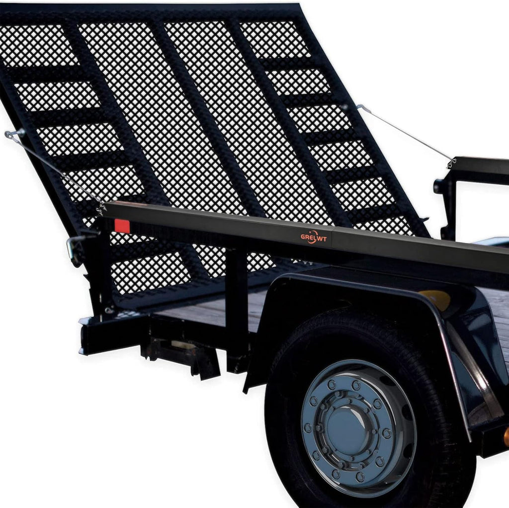 Trailer Gate Lift Assist 2 Sided, Fits Side Rails 10 to 24 Inch, 300 LBS, Black Y6617